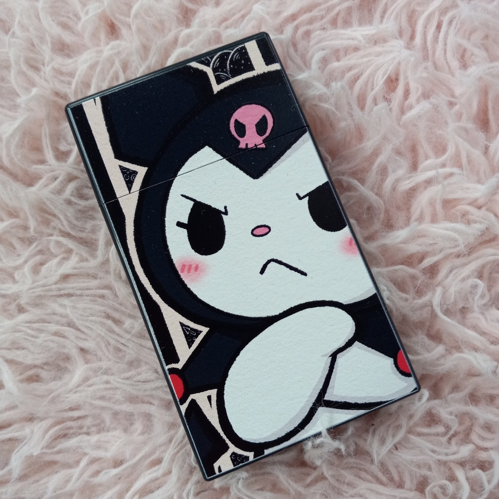 Hello Kitty Kuromi slim cigarette case! Sanrio kawaii! EUC! Plastic, nwot - Picture 1 of 12